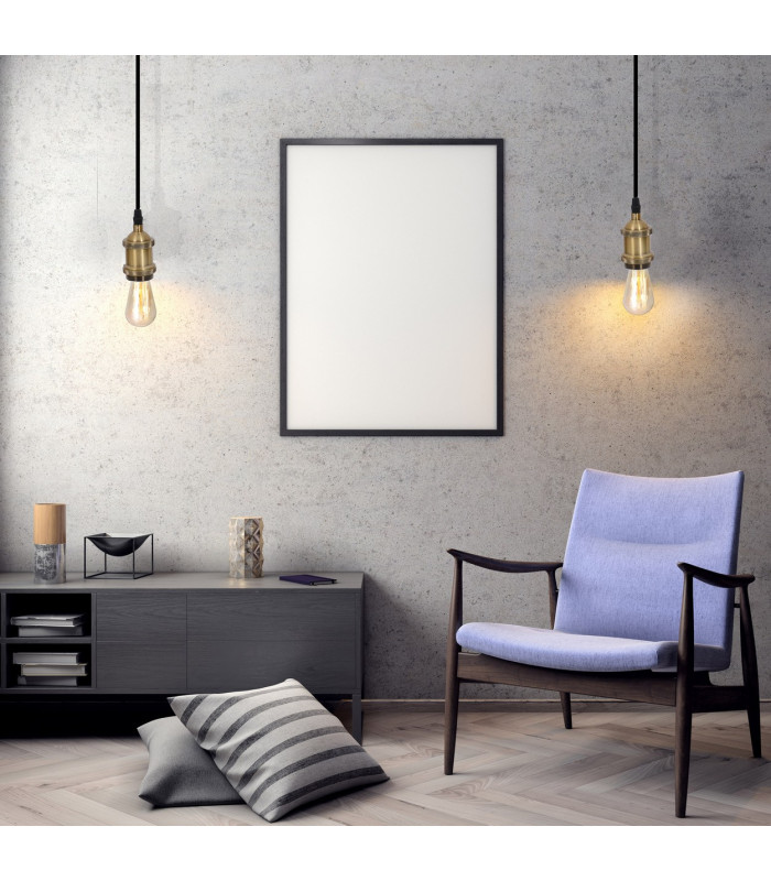 Alfa Slim Pendant Ceiling Light Brass 1xE27-2