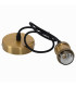 Alfa Slim Pendant Ceiling Light Brass 1xE27-6