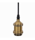 Alfa Slim Pendant Ceiling Light Brass 1xE27-7