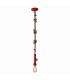 Regia Slim Pendant Ceiling Light Red 1xE27-1