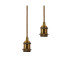 Ontario Slim Pendant Ceiling Light Old Brass 2xE27-9