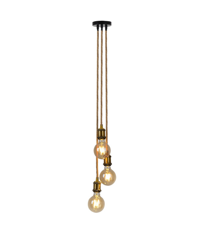 Ontario Cluster Pendant Ceiling Light Old Brass 3xE27-1