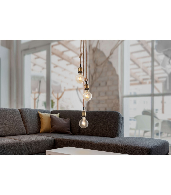 Ontario Cluster Pendant Ceiling Light Old Brass 3xE27-2