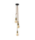 Ontario Cluster Pendant Ceiling Light Old Brass 3xE27-8