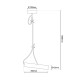 Corbatin Pendant Ceiling Light Brass 1xE27-5