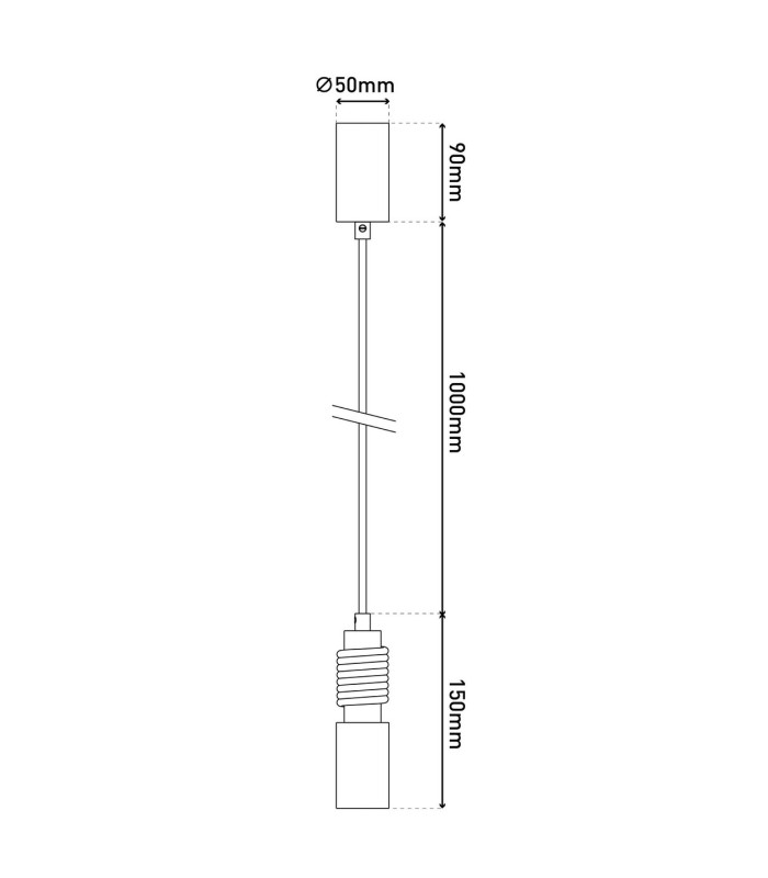 Bento Slim Pendant Ceiling Light Nature-4