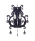 Black Velvet Candle Wall Lamp Black 2xE14-1