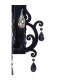 Black Velvet Candle Wall Lamp Black 2xE14-6