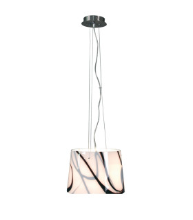 Mixture Cylindrical Pendant Ceiling Light White 1xE27-1