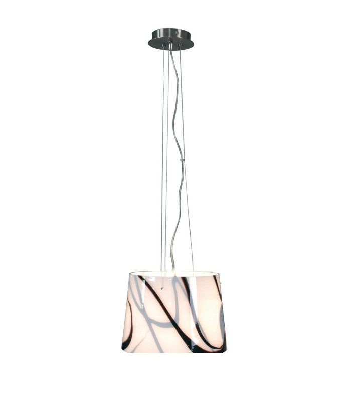 Mixture Cylindrical Pendant Ceiling Light White 1xE27-1