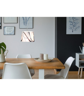 Mixture Cylindrical Pendant Ceiling Light White 1xE27-2