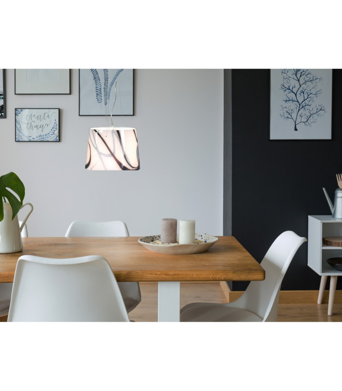Mixture Cylindrical Pendant Ceiling Light White 1xE27-2