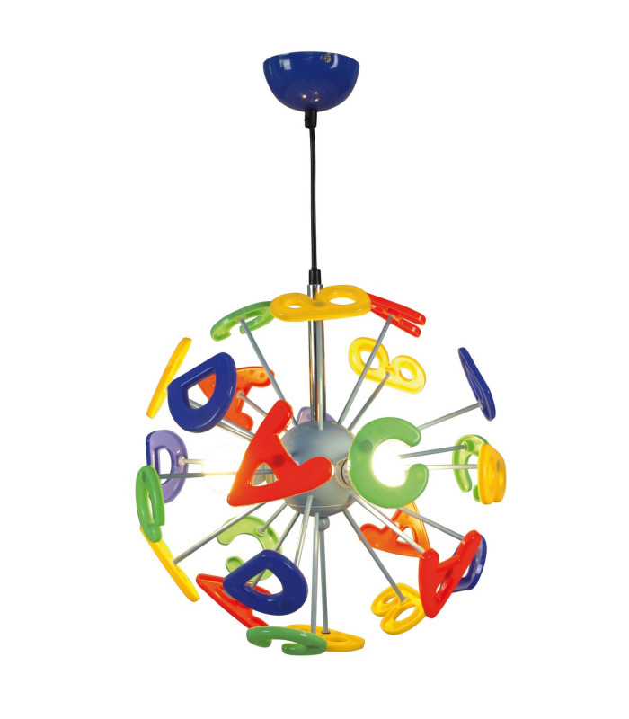 Kizi Childrens Light Multi Colour 3xE14-1