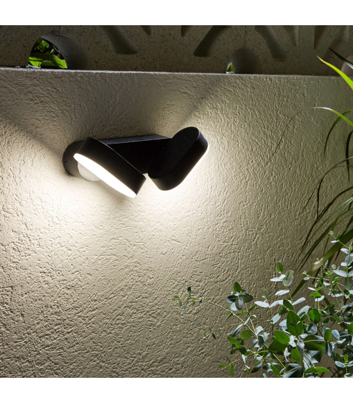 Motus LED Outdoor Flood Light Black 3000K IP54-3
