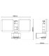Jaro LED Twin Outdoor Flood Light Anthracite PIR Motion Sensor 4000K IP54-5