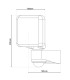 Jaro LED Outdoor Flood Light Anthracite PIR Motion Sensor 4000K IP54-5