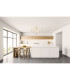 Explosion Semi Flush Ceiling Light White 6xG9-3