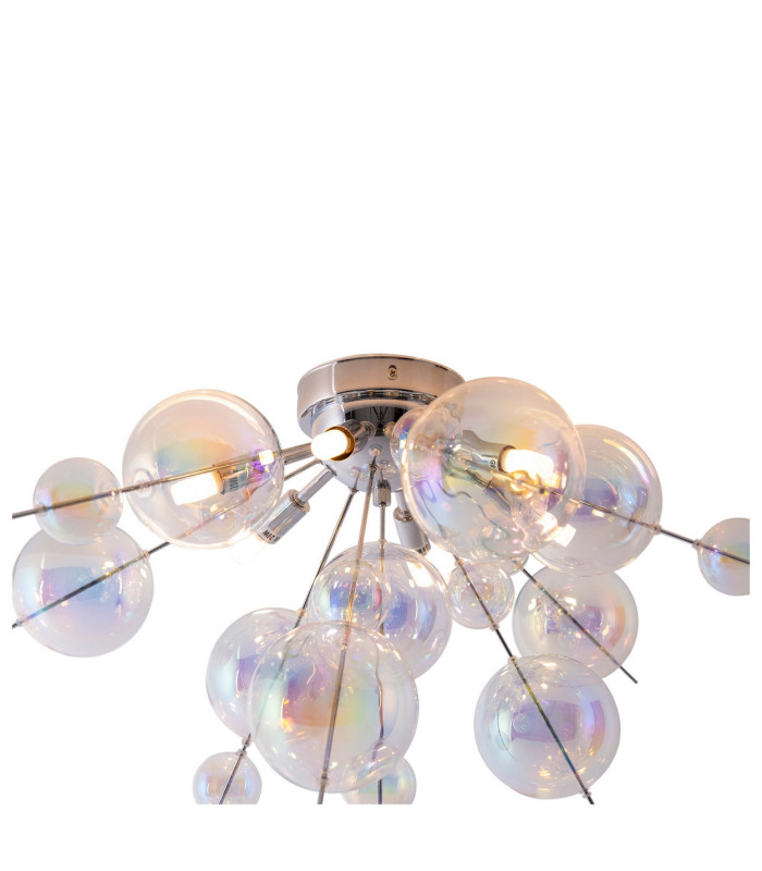 Explosion Semi Flush Ceiling Light Iridescent 6xG9-8