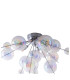 Explosion Semi Flush Ceiling Light Iridescent 6xG9-9
