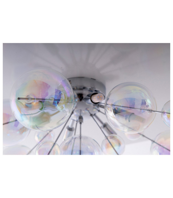 Explosion Semi Flush Ceiling Light Iridescent 6xG9-11