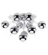 Explosion Semi Flush Ceiling Light Chrome 6xG9-1