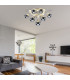 Explosion Semi Flush Ceiling Light Chrome 6xG9-4