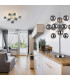 Explosion Semi Flush Ceiling Light Chrome 6xG9-6