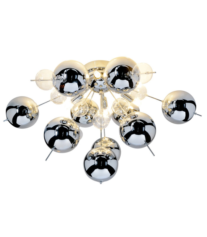 Explosion Semi Flush Ceiling Light Chrome 6xG9-8