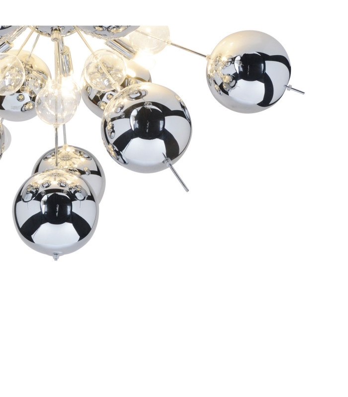 Explosion Semi Flush Ceiling Light Chrome 6xG9-9