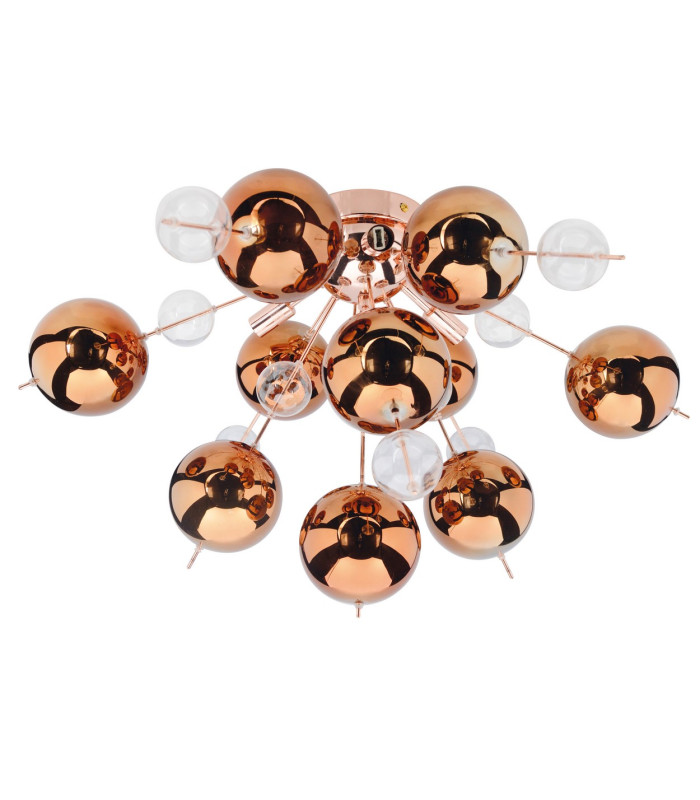 Explosion Semi Flush Ceiling Light Copper 6xG9-6