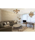 Explosion Semi Flush Ceiling Light Gold 6xG9-2