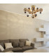Explosion Semi Flush Ceiling Light Gold 6xG9-3
