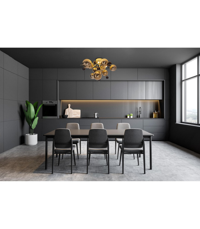 Explosion Semi Flush Ceiling Light Gold 6xG9-5