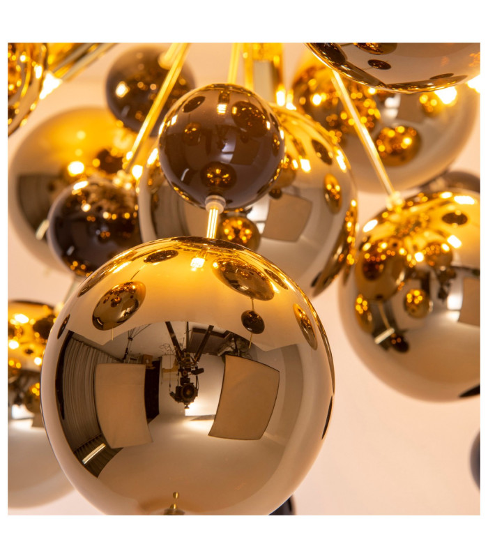Explosion Semi Flush Ceiling Light Gold 6xG9-11