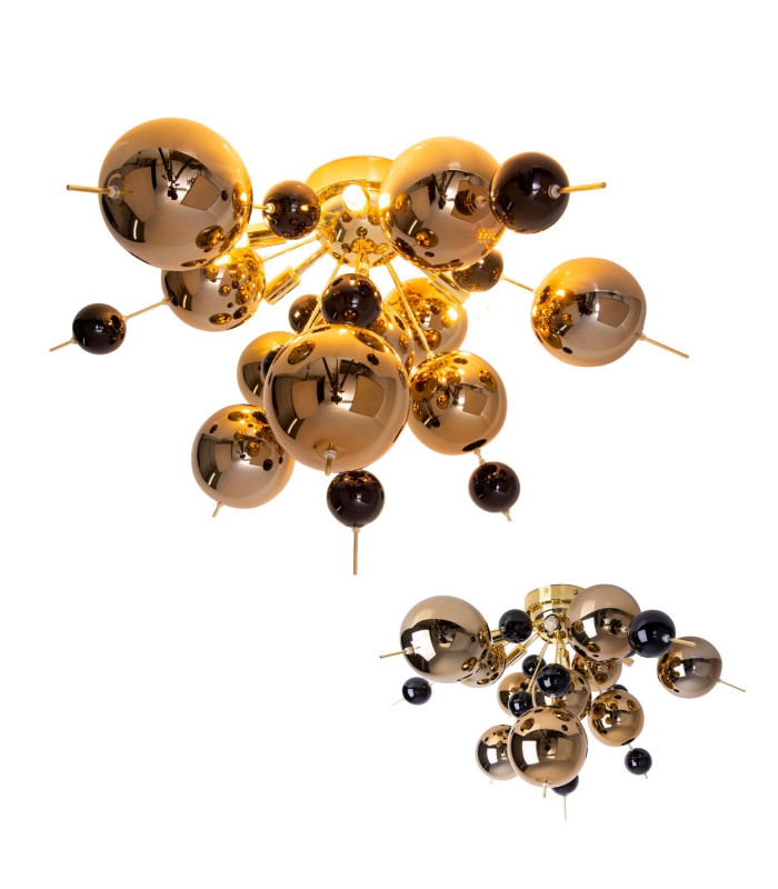Explosion Semi Flush Ceiling Light Gold 6xG9-13