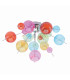 Explosion Semi Flush Ceiling Light Multi Colour 6xG9-1