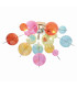 Explosion Semi Flush Ceiling Light Multi Colour 6xG9-5