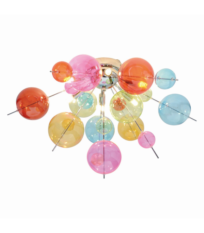 Explosion Semi Flush Ceiling Light Multi Colour 6xG9-5