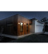 Leah LED Outdoor Modern Wall Lamp Steel-Blank 3000K IP44-3