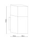 Leah LED Outdoor Modern Wall Lamp Steel-Blank 3000K IP44-5