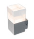 Leah LED Outdoor Modern Wall Lamp Steel-Blank 3000K IP44-6