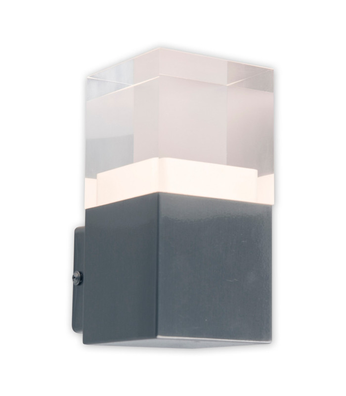Leah LED Outdoor Modern Wall Lamp Steel-Blank 3000K IP44-10