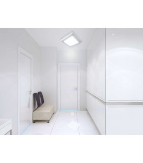 Simplex LED Flush Ceiling Light White 4000K-2