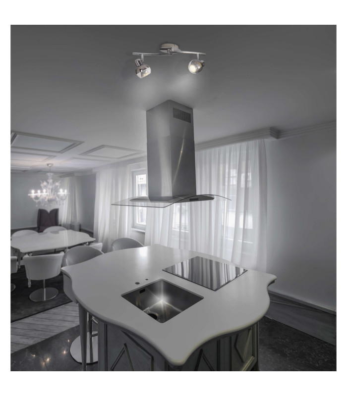 Boccia Twin Ceiling Spotlight Chrome 2xGU10 2800K-2