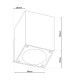 Tessus LED Outdoor Wall Down Lamp Aluminium 5800-6400K IP54-4