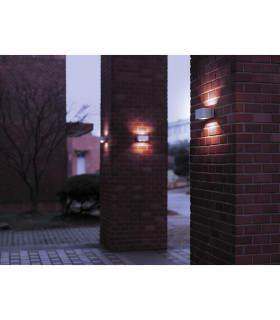 Alvena LED Outdoor Up Down Wall Lamp White 5800K IP54-2
