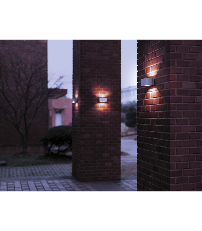 Alvena LED Outdoor Up Down Wall Lamp White 5800K IP54-2