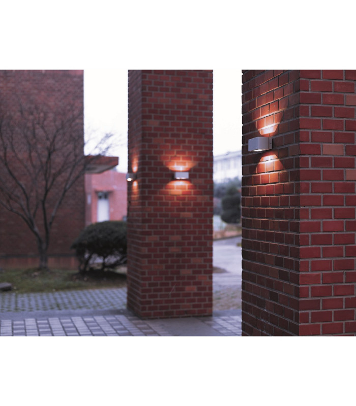 Alvena LED Outdoor Up Down Wall Lamp White 5800K IP54-3