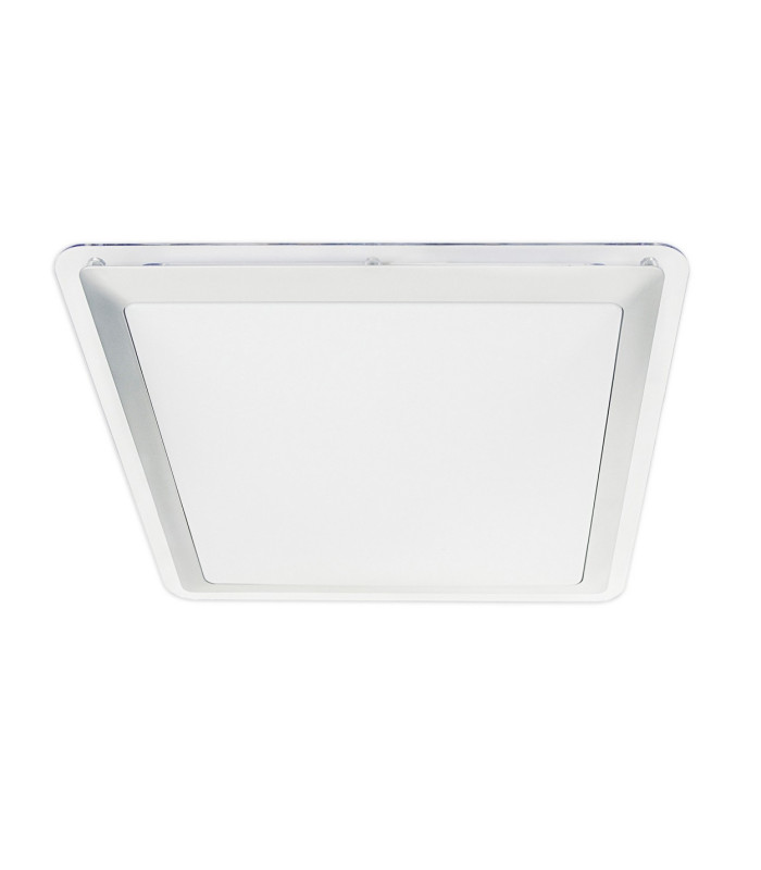 Bradfort LED Flush Ceiling Light Silver 3000K-1