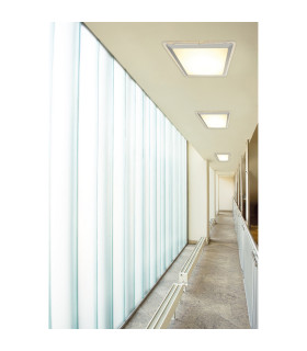 Bradfort LED Flush Ceiling Light Silver 3000K-2